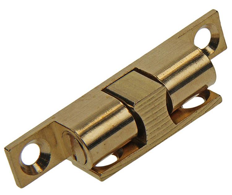 Mack 1013772 - 2 Kugelschnappverschlüsse Messing H 49 x B 9 mm | 5 Stück