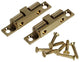 Mack 1013772 - 2 Kugelschnappverschlüsse Messing H 49 x B 9 mm | 5 Stück