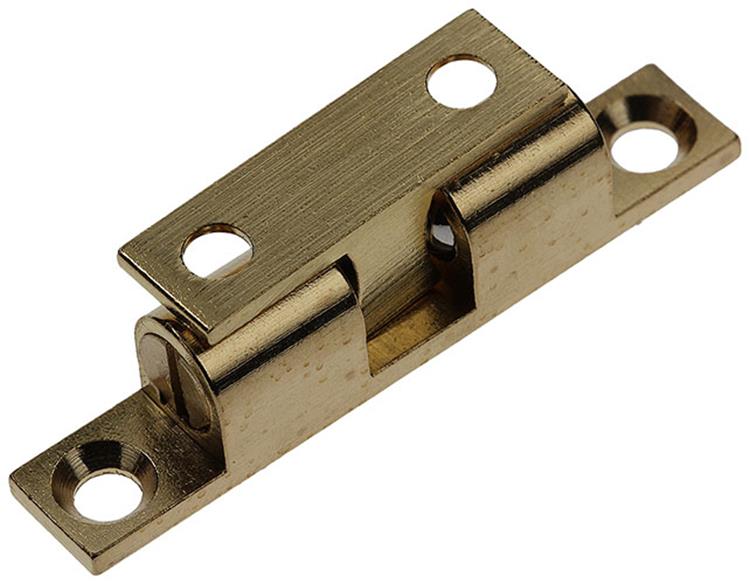 Mack 1013772 - 2 Kugelschnappverschlüsse Messing H 49 x B 9 mm | 5 Stück
