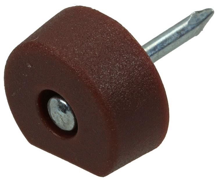 Mack 1013741 - 50 Regalträger + Nagel braun ø 10 mm | 10 Stück