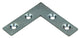 1013748 - 20 flache Quadrate verzinkt 40x40x10mm | 10 Stück