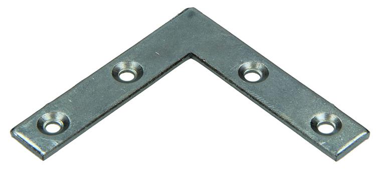 1013749 - 20 flache Quadrate verzinkt 50x50x10mm | 10 Stück