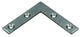 1013749 - 20 flache Quadrate verzinkt 50x50x10mm | 10 Stück