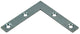 1013750 - 20 flache Quadrate verzinkt 60x60x10mm | 10 Stück