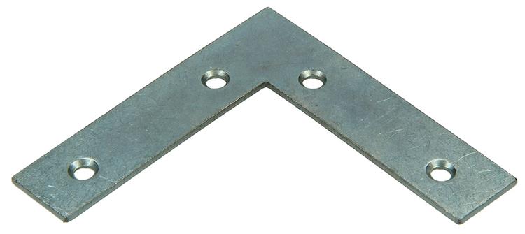 1013751 - 20 flache Quadrate verzinkt 75x75x18mm | 10 Stück