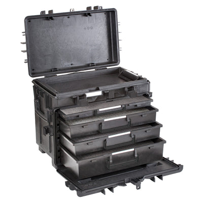 Explorer -Fälle 5140 Trolley Schwarz mit Schaumschubladen pflücken