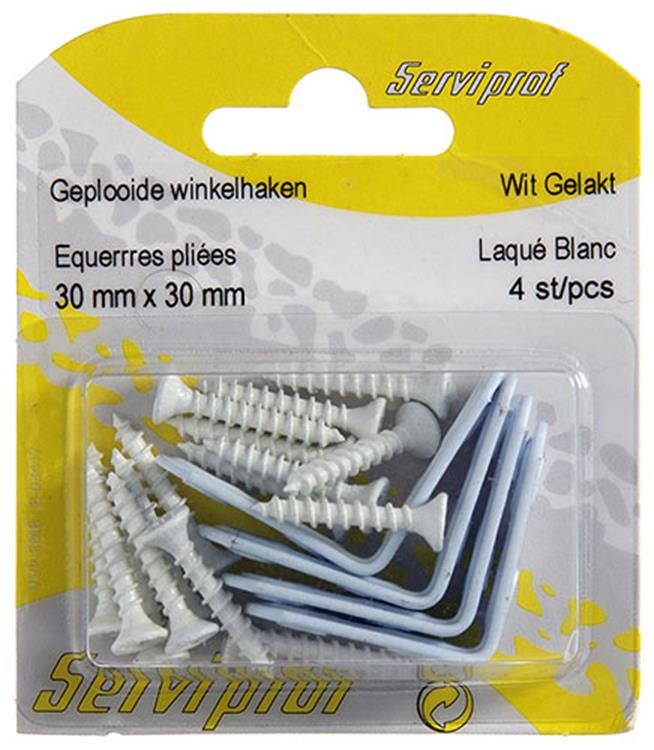 Mack 1013793 - 4 plissierte Quadrate weiß lackiert 30x30mm | 10 Stück