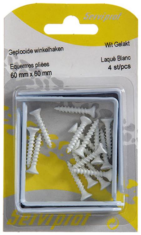Mack 1013795 - 4 plissierte Quadrate weiß lackiert 60x60mm | 10 Stück