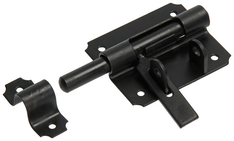 Mack 1013735 - 1 Vorhängeschlossriegel schwarz 80mm | 5 Stück