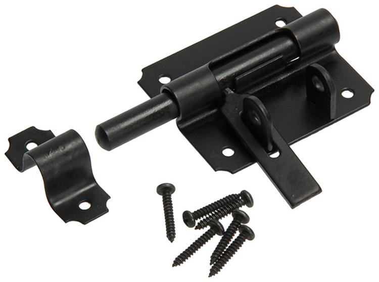Mack 1013735 - 1 Vorhängeschlossriegel schwarz 80mm | 5 Stück