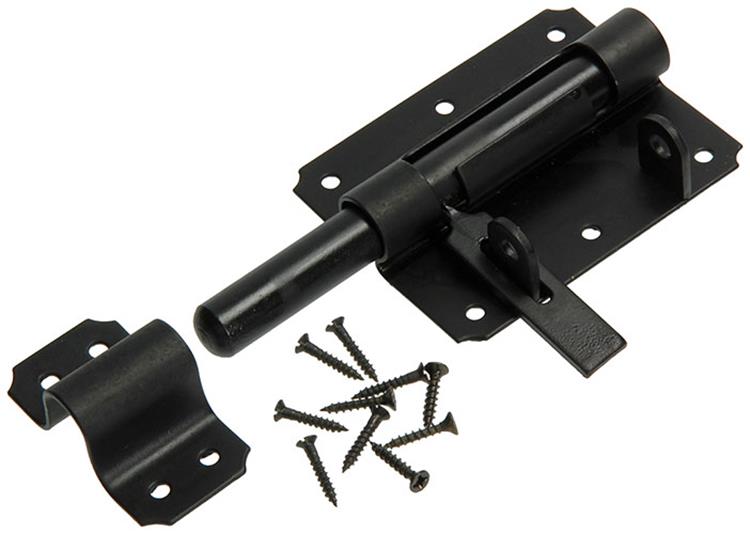 Mack 1013736 - 1 Vorhängeschlossriegel schwarz 100mm | 5 Stück