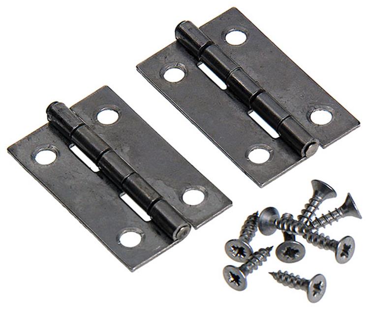 Mack 1013709 - 2 schmale Scharniere aus Edelstahl H 40 x B 25 mm | 5 Stück
