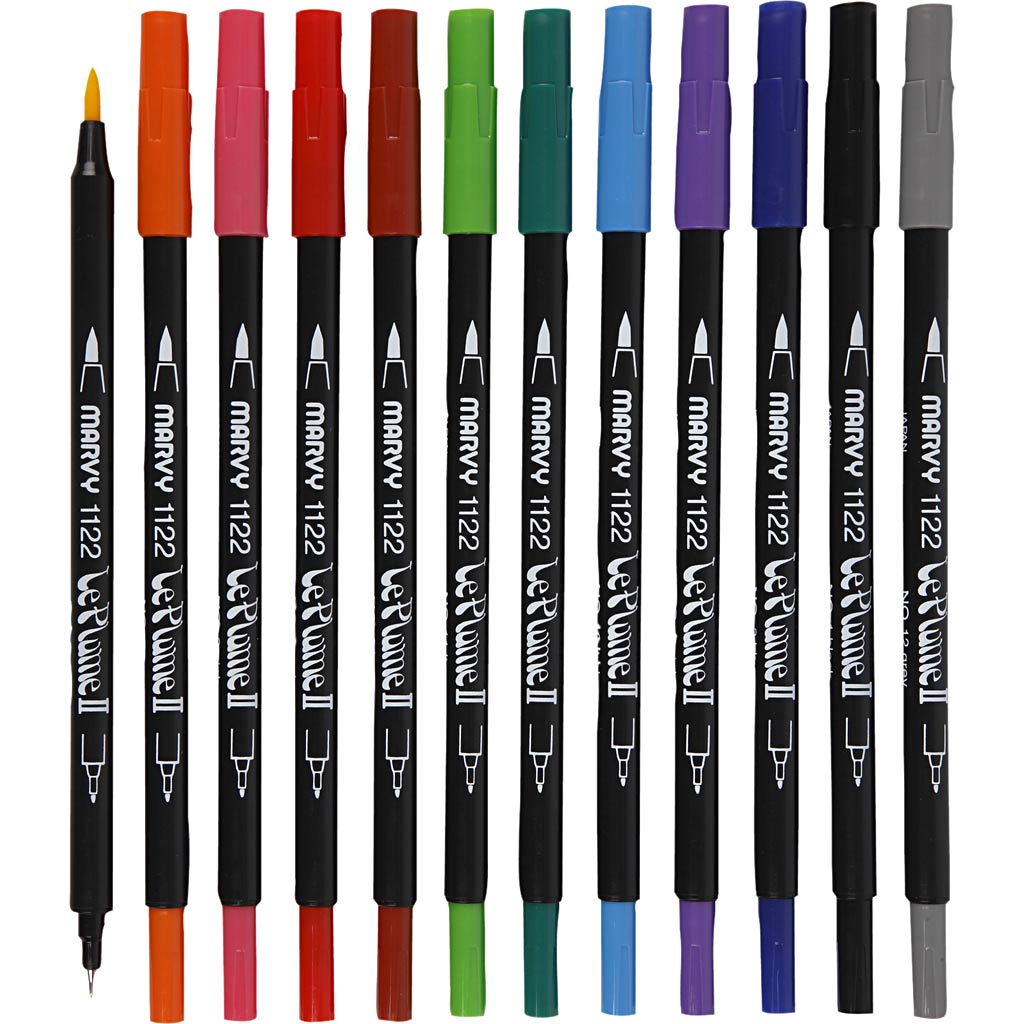 Le Plume II -Marker, starke Farben, 12 Stück 1 Box