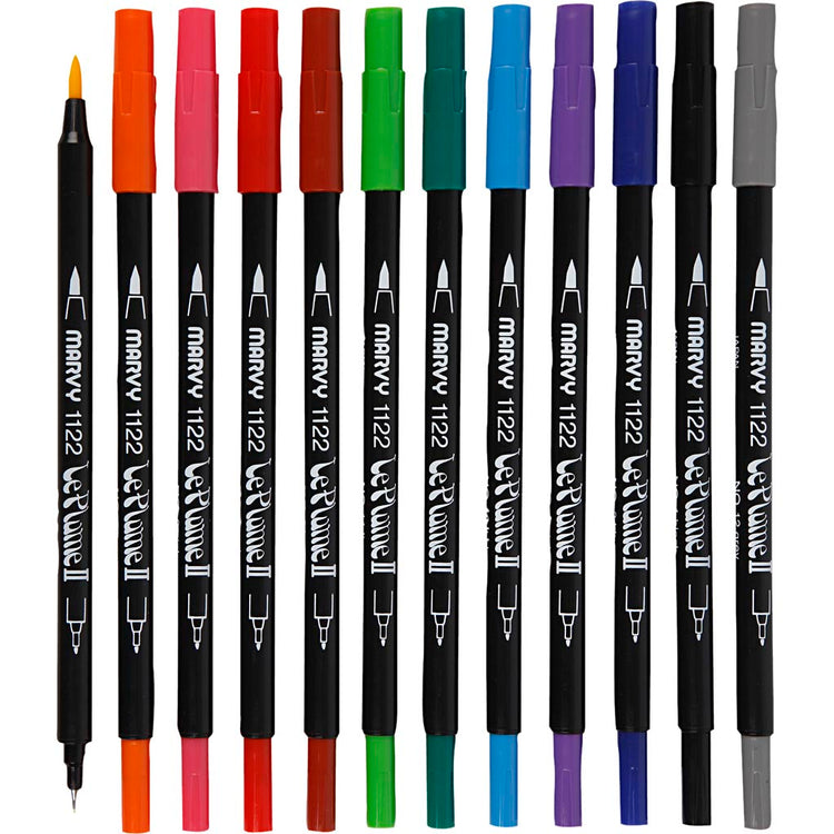 Le Plume II -Marker, starke Farben, 12 Stück 1 Box