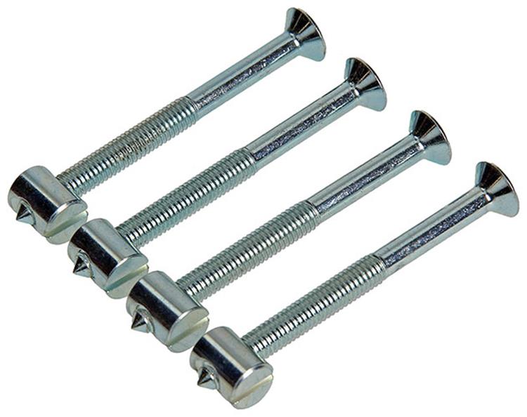 Mack 1013836 - 4 Verbindungsschrauben mit Kreuzmutter M6x70 + M10x12,5 | 5 Stück