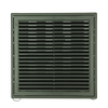 Renson 1069264 – oberflächenmontiertes verstellbares Gitter PVC 732 (250 x 250) str 9005 (schwarz) | 2 Stk