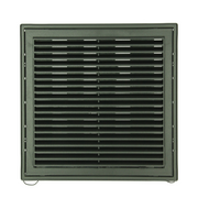 Renson 1069264 – oberflächenmontiertes verstellbares Gitter PVC 732 (250 x 250) str 9005 (schwarz) | 2 Stk - afbeelding 1