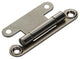 Mack 1013900 – 2 halbverdeckte Schrankscharniere. vernickelt H 66 x B 30 mm | 5 Stück