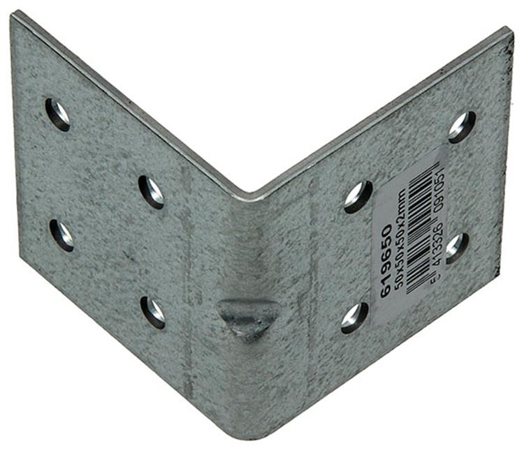 1003149 - Eckanker verzinkt50x50x50x2mm | 100 Stück