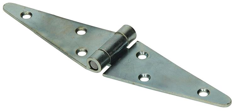 1014443 - Heckscharniere 2 gel.bl.plattiert. 200x50mm | 12 Stück