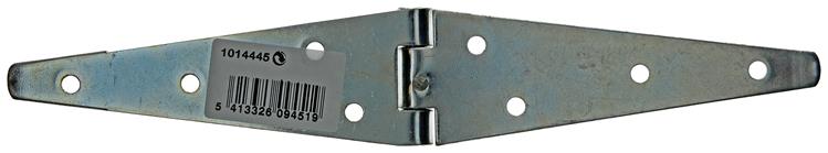 1014445 - Heckscharniere 2 gel.bl.plattiert. 300 x 50 mm | 12 Stück