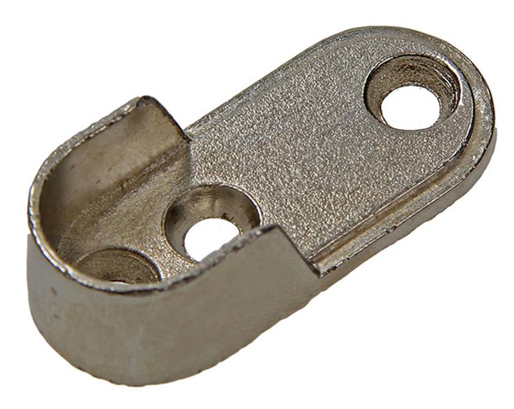 Mack 1014452 - 2 Halter für Schrankstange vernickelt | 5 Stück