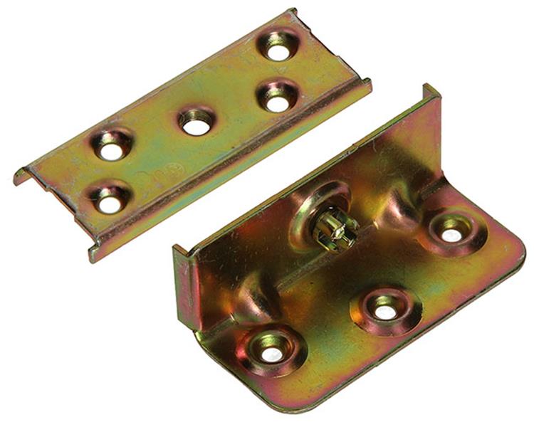 Mack 1014458 - Komplettset Bettverbinder bichromatiert | 10 Stück