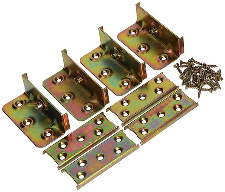 Mack 1014458 - Komplettset Bettverbinder bichromatiert | 10 Stück
