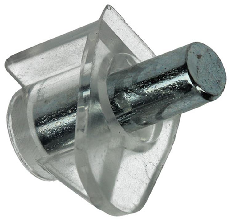 Mack 1014490 - 12 Regalstützen transparent ø 5 mm | 5 Stück
