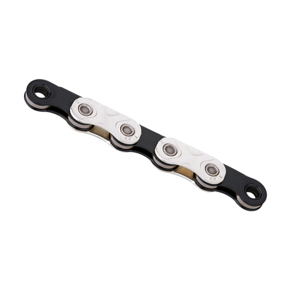 Kmc-Kette X-Flat 12 13V 126L Sram gewachstes Silberschwarz