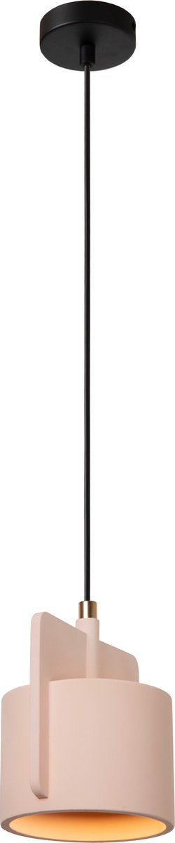 Lucide Ninja - Hängelampe - ø 16 cm - 1xE27 - Rosa - Japandi