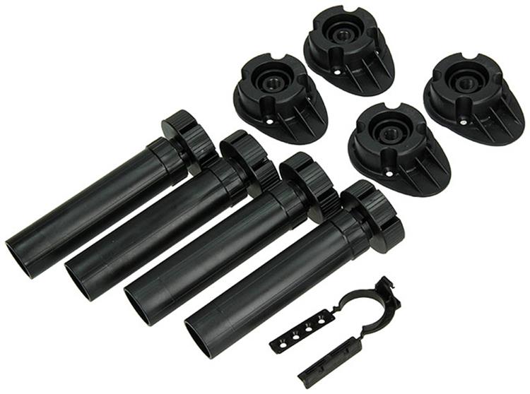 Mack 1014496 - Satz mit 4 Sockelfüßen aus Kunststoff 150 mm | 10 Stück