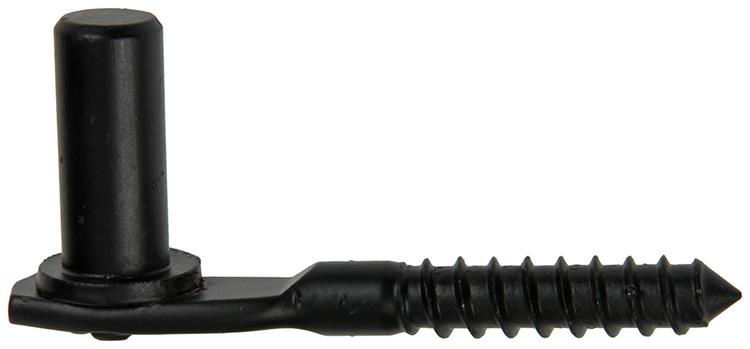 1014504 - Schraubhaken für Luke, schwarz, Durchmesser 16 mm | 10 Stück