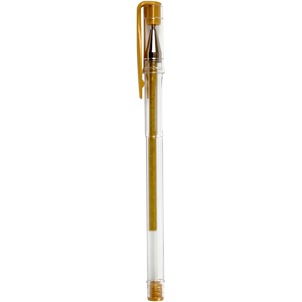 Creativ Company Gelstift, Strichstärke 0,8 mm, Gold, 6 Stück 1 Box