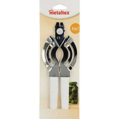 Metaltex Metaltex Blik Opener 22,5 x 9 cm weißes Silber