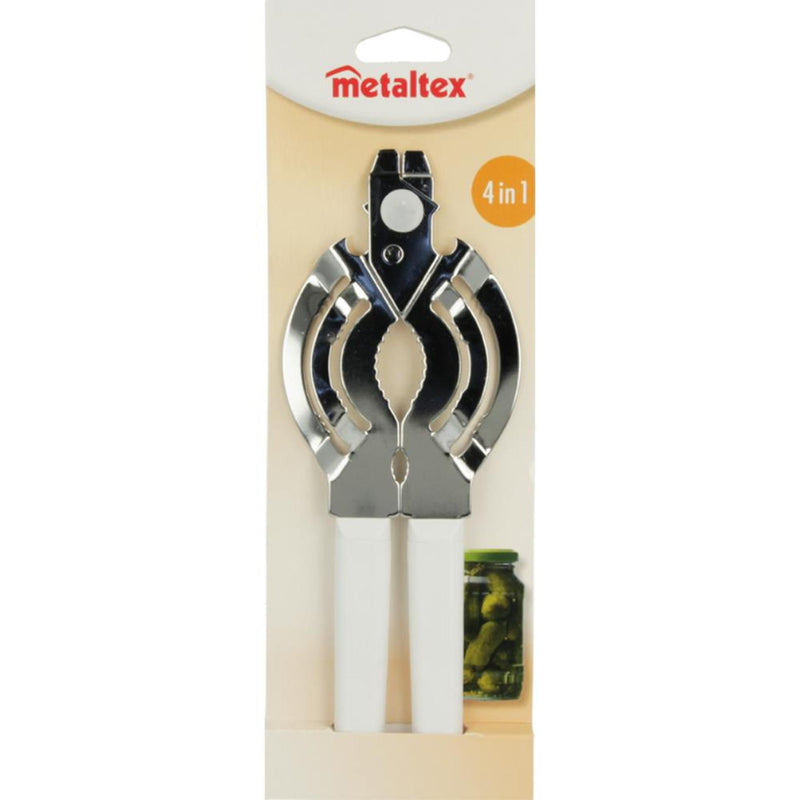 Metaltex Metaltex Blik Opener 22,5 x 9 cm weißes Silber