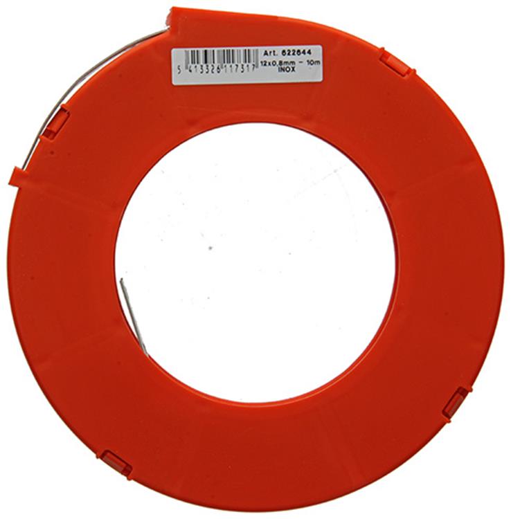 1014766 - Lochbandeisen, Edelstahl 12mmx0,8mm x10m | 2 Stk