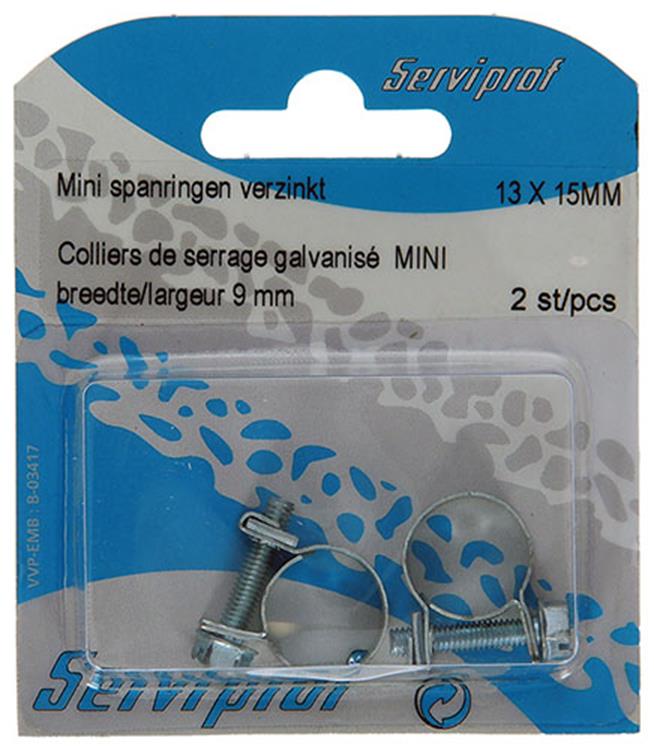 Mack 1011659 - 2 Mini-Spannringe verzinkt 13x15mm | 10 Stück