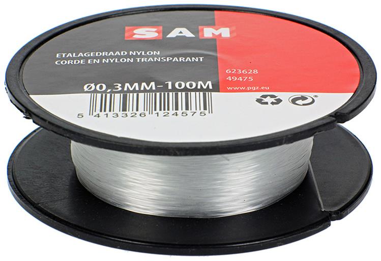 Mack 1014888 – Display-Draht-Nylonrolle 0,3 mm 100 m | 10 Stück