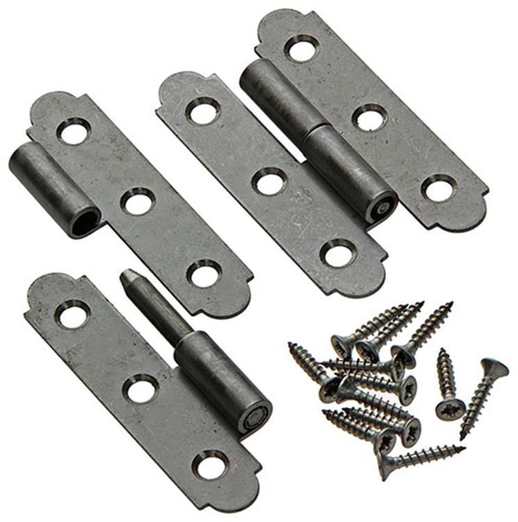 Mack 1013707 - 2 spanische Scharniere links Edelstahl H 80 - B 45 mm | 5 Stück