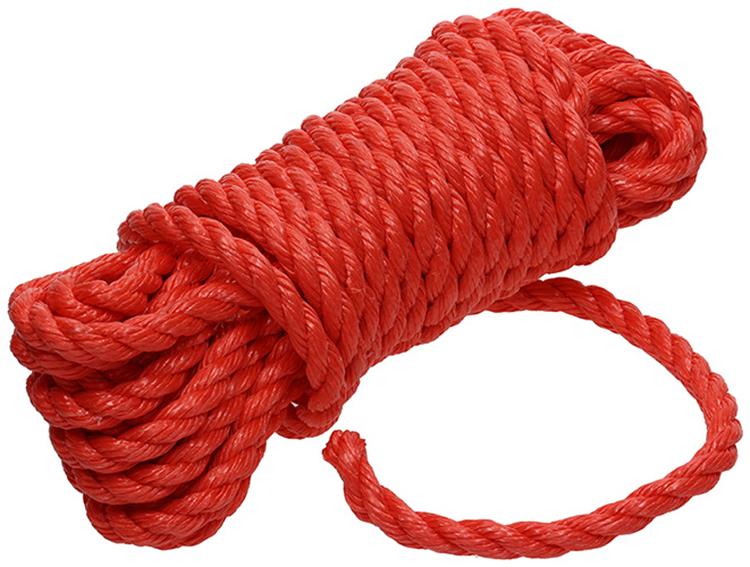 Mack 1014929 - PP gedrehter orangefarbener Strang 12 mm 10 m | 5 Stück