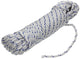 Mack 1014932 – PP-Geflecht, weiß, blau, Litze, 5 mm, 20 m | 5 Stück