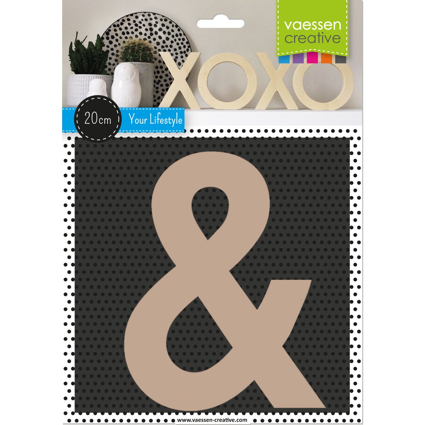 Vaessen creative • Satzzeichen aus Holz, 20 cm x 2 cm