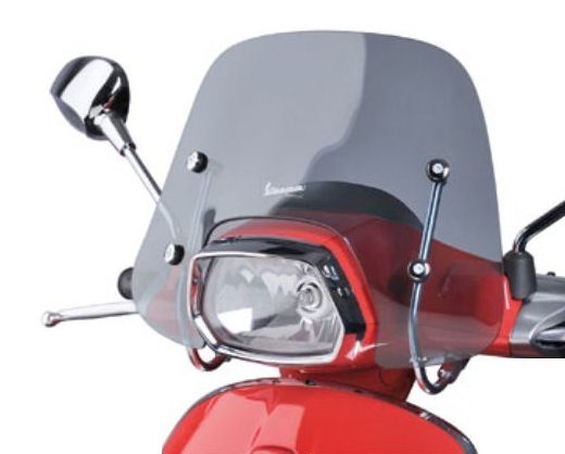 Windschutzscheibe Vespa Sprint von bj.2014 Rauch niedrig 34cm original inklusive Befestigungsmaterial