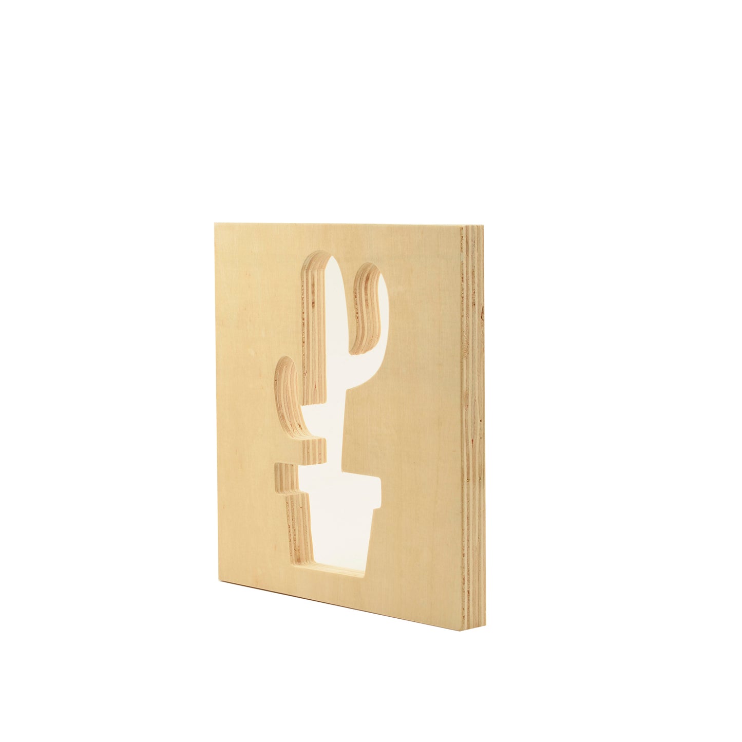 Vaessen creative • Holzsymbol 14 cm x 1,5 cm Kaktus