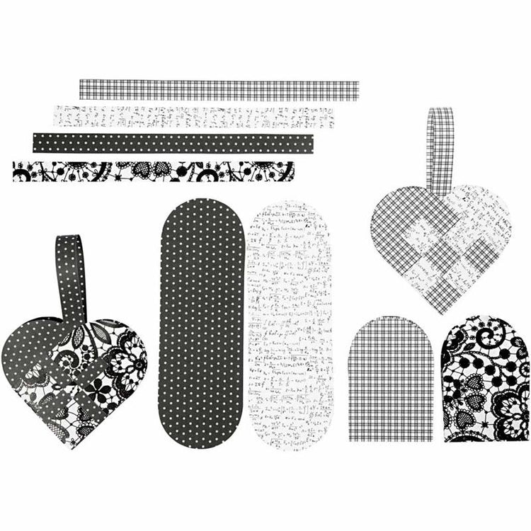 Vivi Gade geflochtene Herzen, Größe 14,5 x 10 cm, 120 g, 8 Set 1 Box