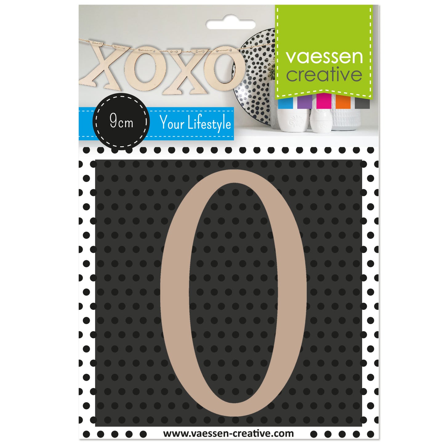 Vaessen creative • Holzzahl 0 9cmx3mm
