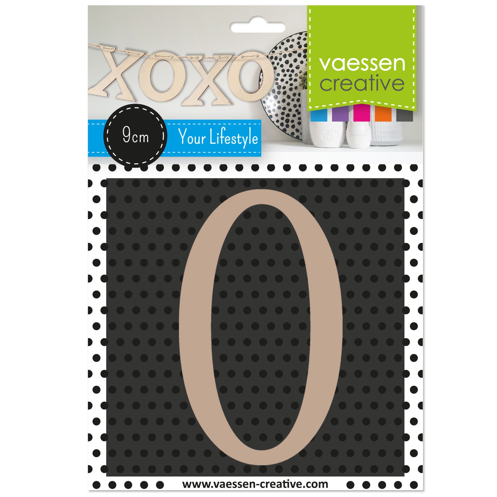 Vaessen creative • Holzzahl 0 9cmx3mm