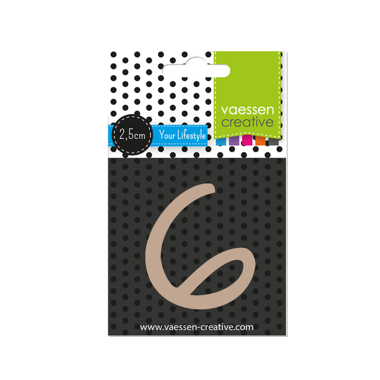 Vaessen creative • Holznummer 6 2,5 cm x 3 mm