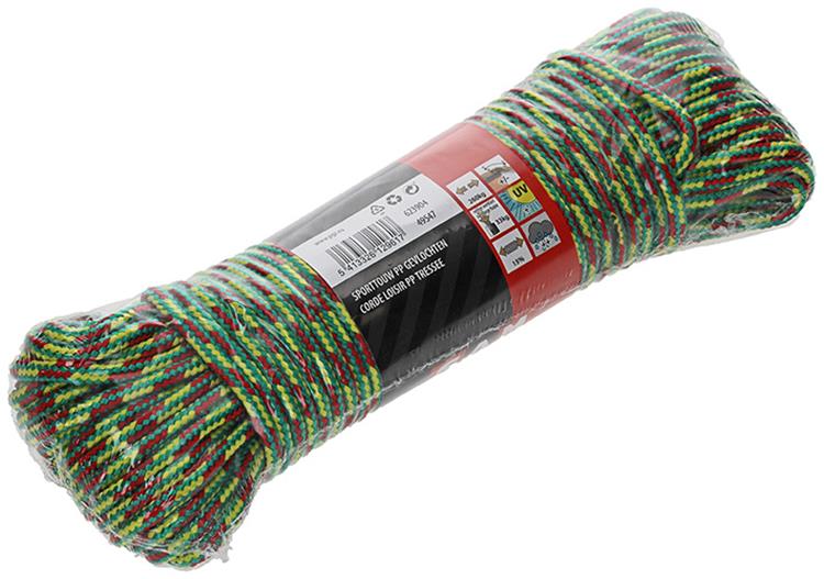 Mack 1014946 - Sportseil PP geflochtener Strang 4mm 20m | 5 Stück